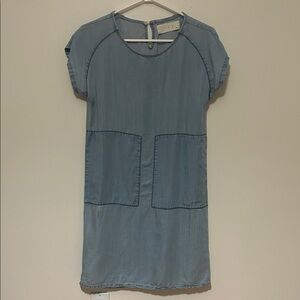 Casual Blue Denim Dress